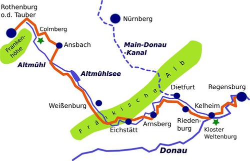 Altmühltal Karte