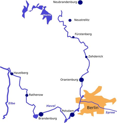 Havelradweg Karte