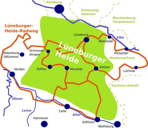 Lüneburger Heide Karte