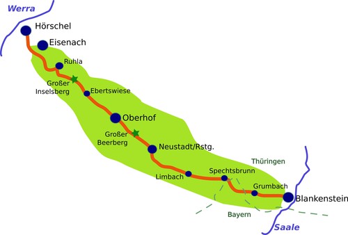 Rennsteig in 10 Tagen: Wandern Sie mit uns